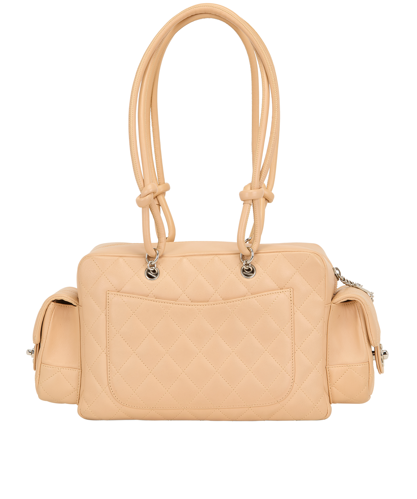 Cambon Reporter Bag, &pound;3,200, Handbags, Beige, Leather, Back view